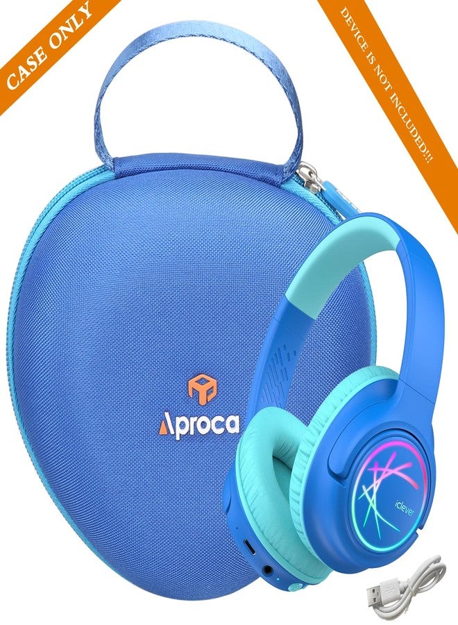 Aproca Blue Hard Storage Case, for iClever BTH20 / Clever Kids Bluetooth Headphones BTH18 and Accessories - Image 5